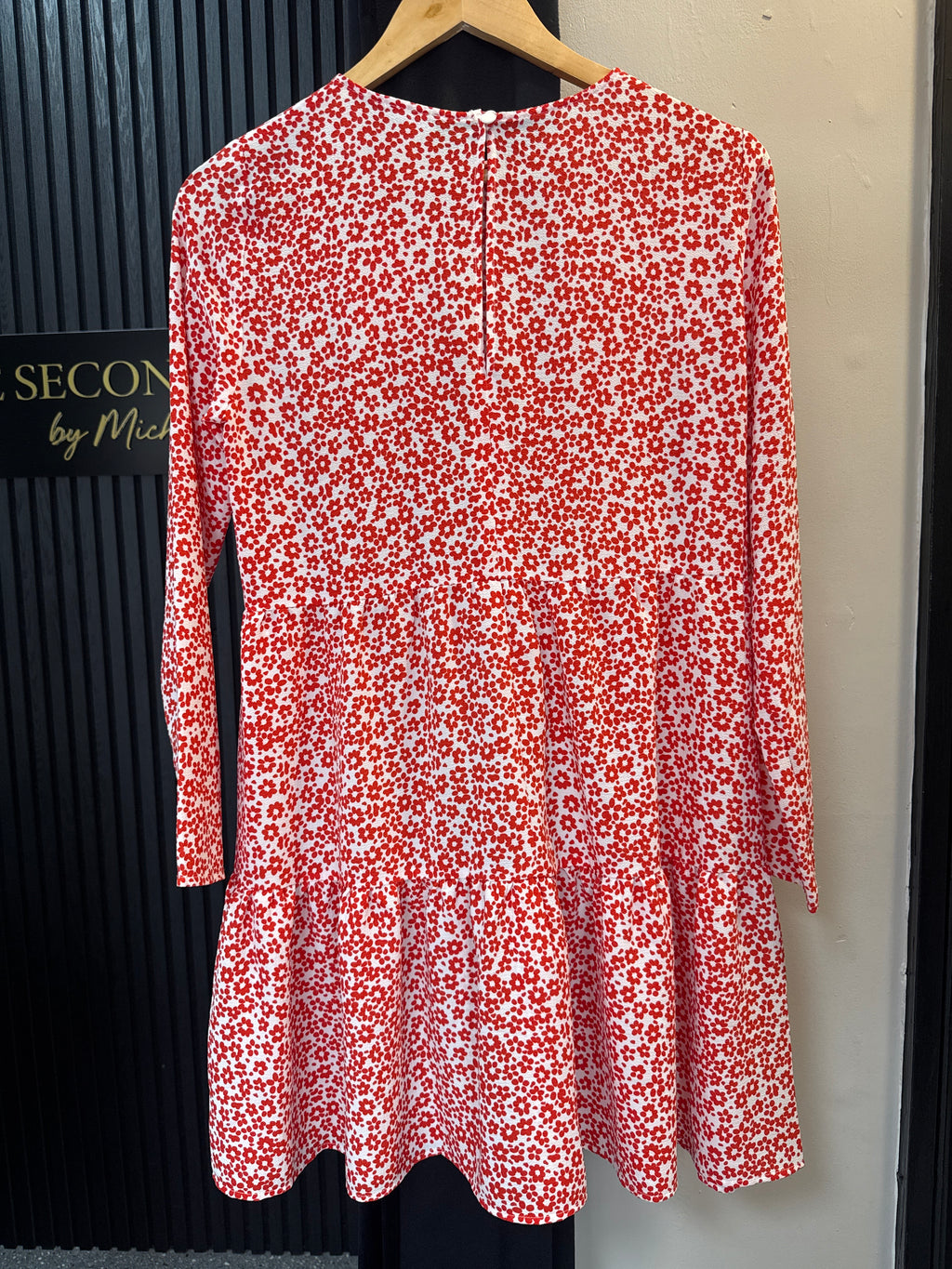ASOS red floral dress size 10