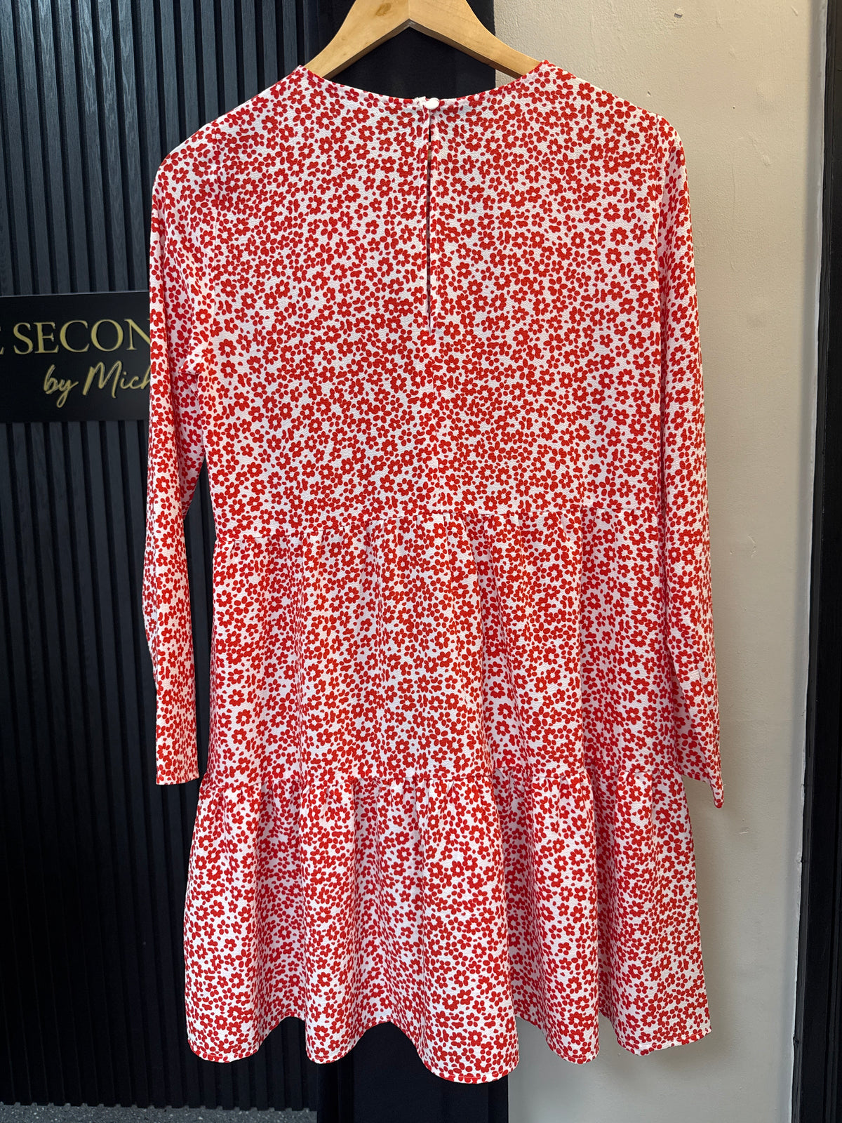 ASOS red floral dress size 10
