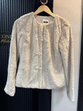 Next Cream Faux Fur Jacket – Size 8