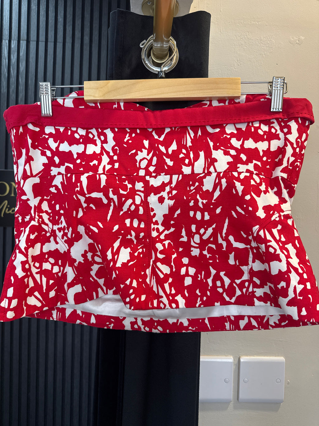 Coast strapless red top size 16
