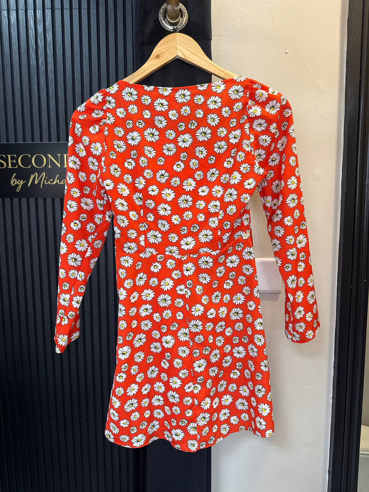 ASOS red daisy dress size 6P