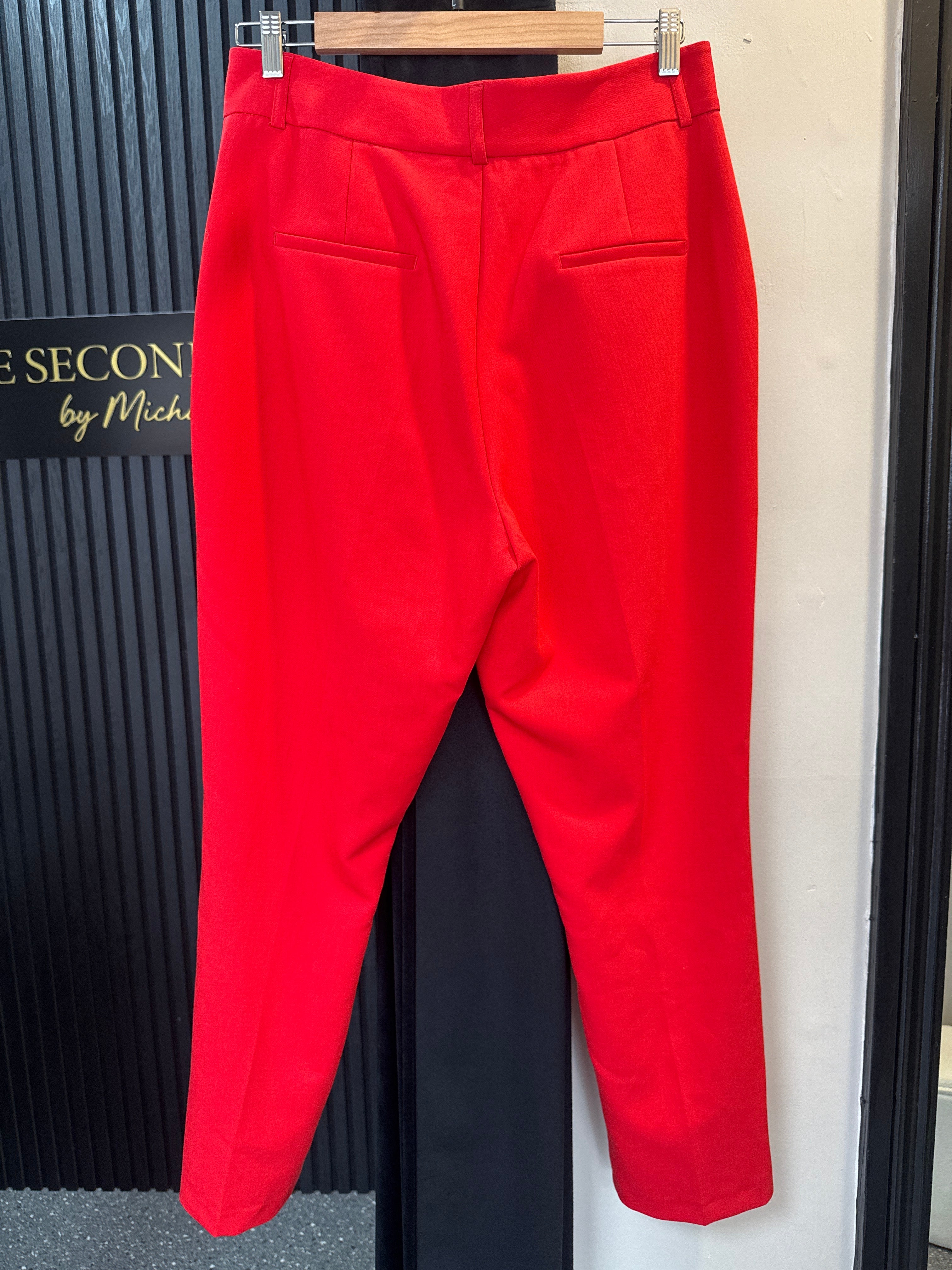 Warehouse red trousers size 14