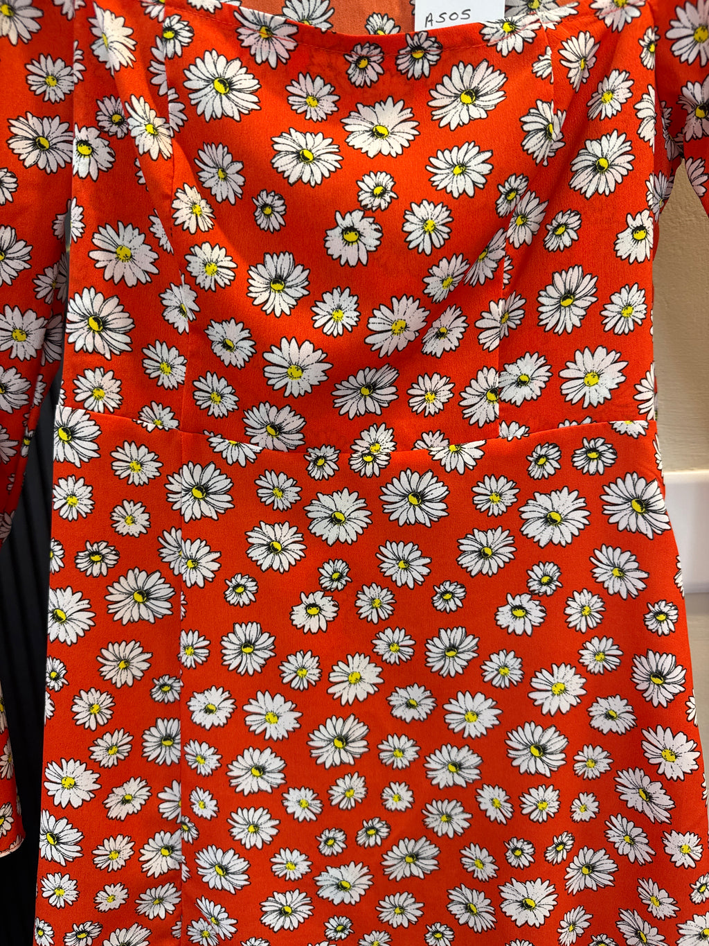 ASOS red daisy dress size 6P
