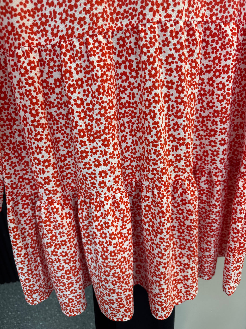ASOS red floral dress size 10