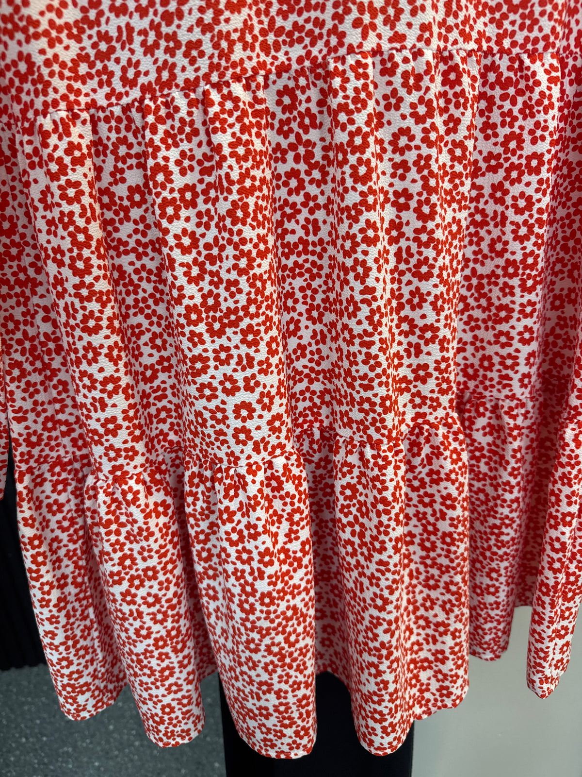 ASOS red floral dress size 10