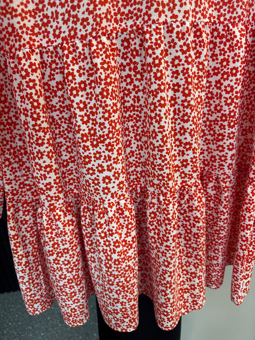 ASOS red floral dress size 10