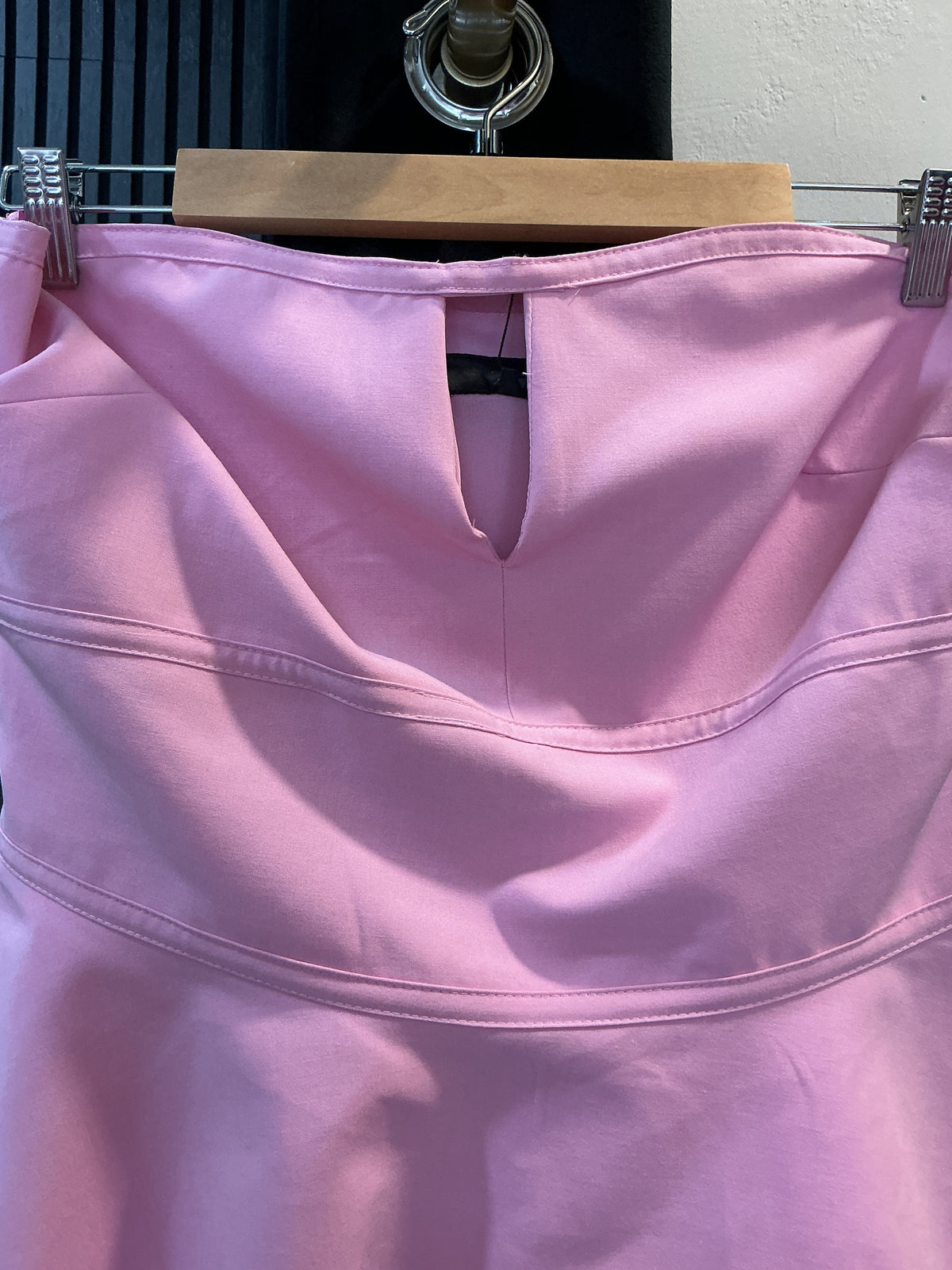 Zara Pink Satin Peplum Bandeau Top – New size XL