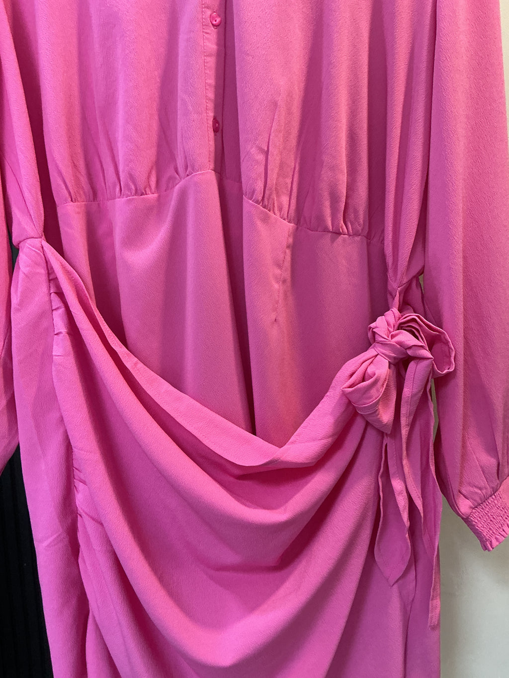 Simply Be Pink Draped Shirt Dress – NWT size 22
