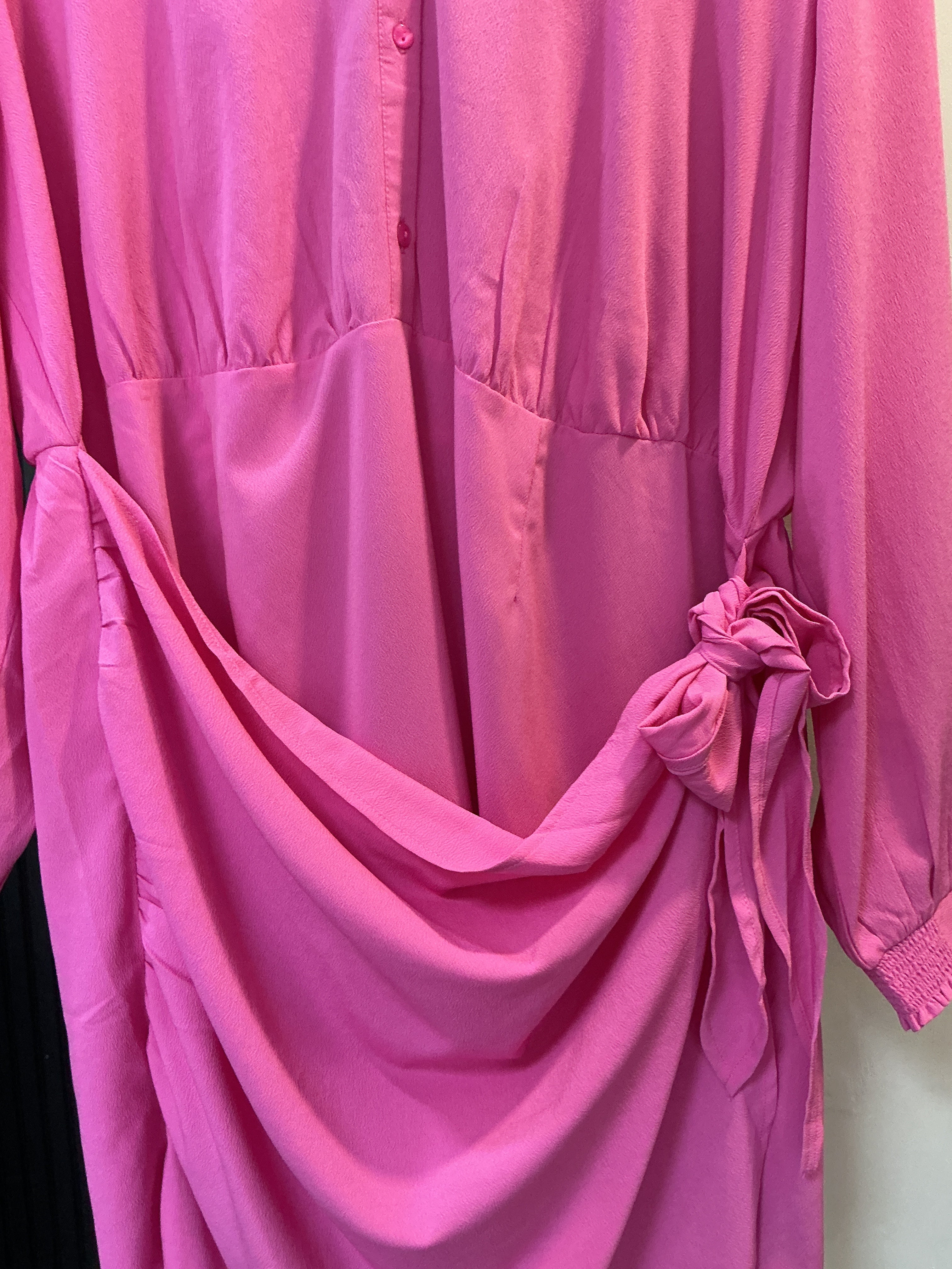Simply Be Pink Draped Shirt Dress – NWT size 22