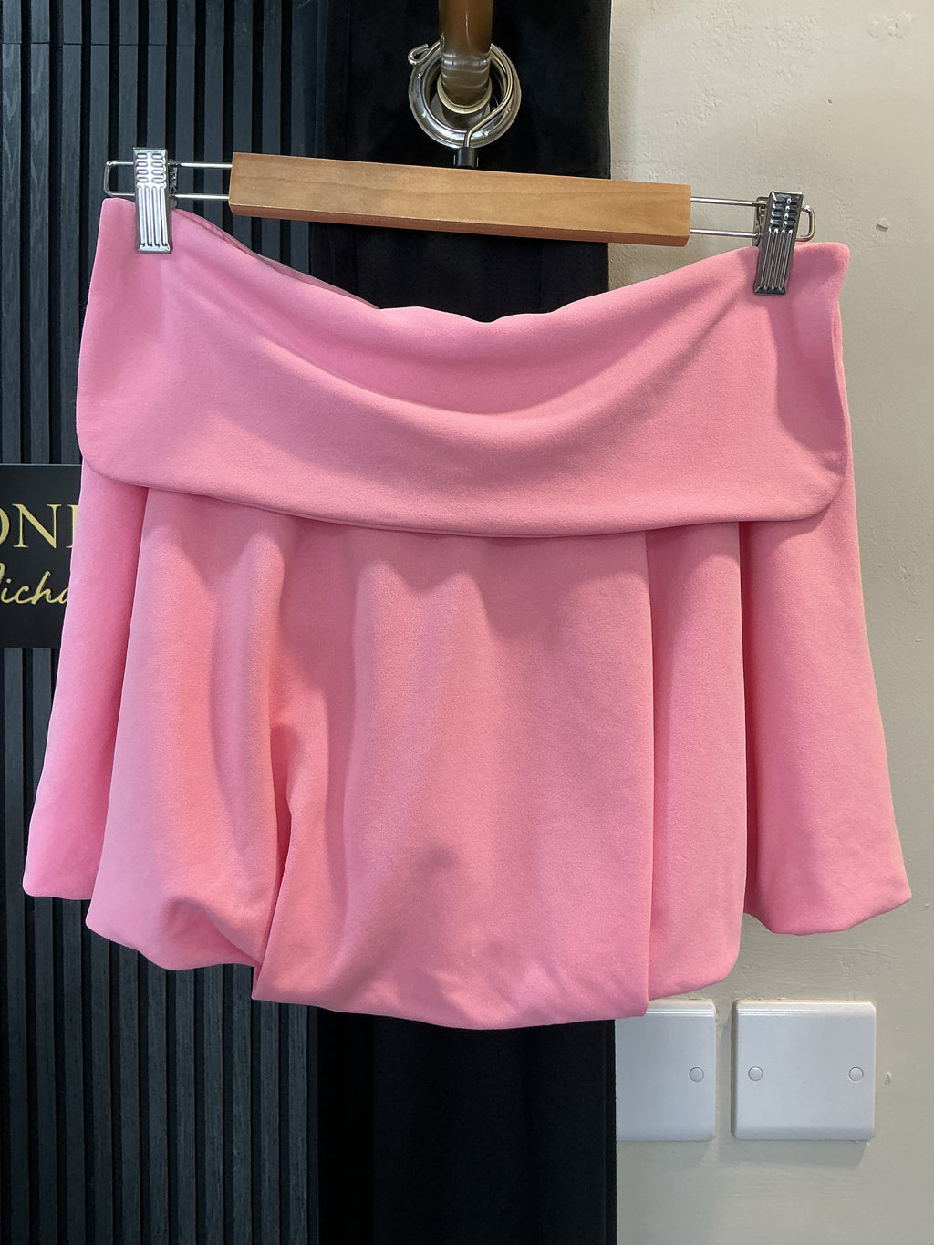 Zara Fold Waist Mini Skirt – Pink – Size M (New)
