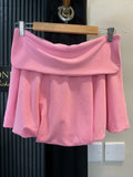 Zara Fold Waist Mini Skirt – Pink – Size M (New)