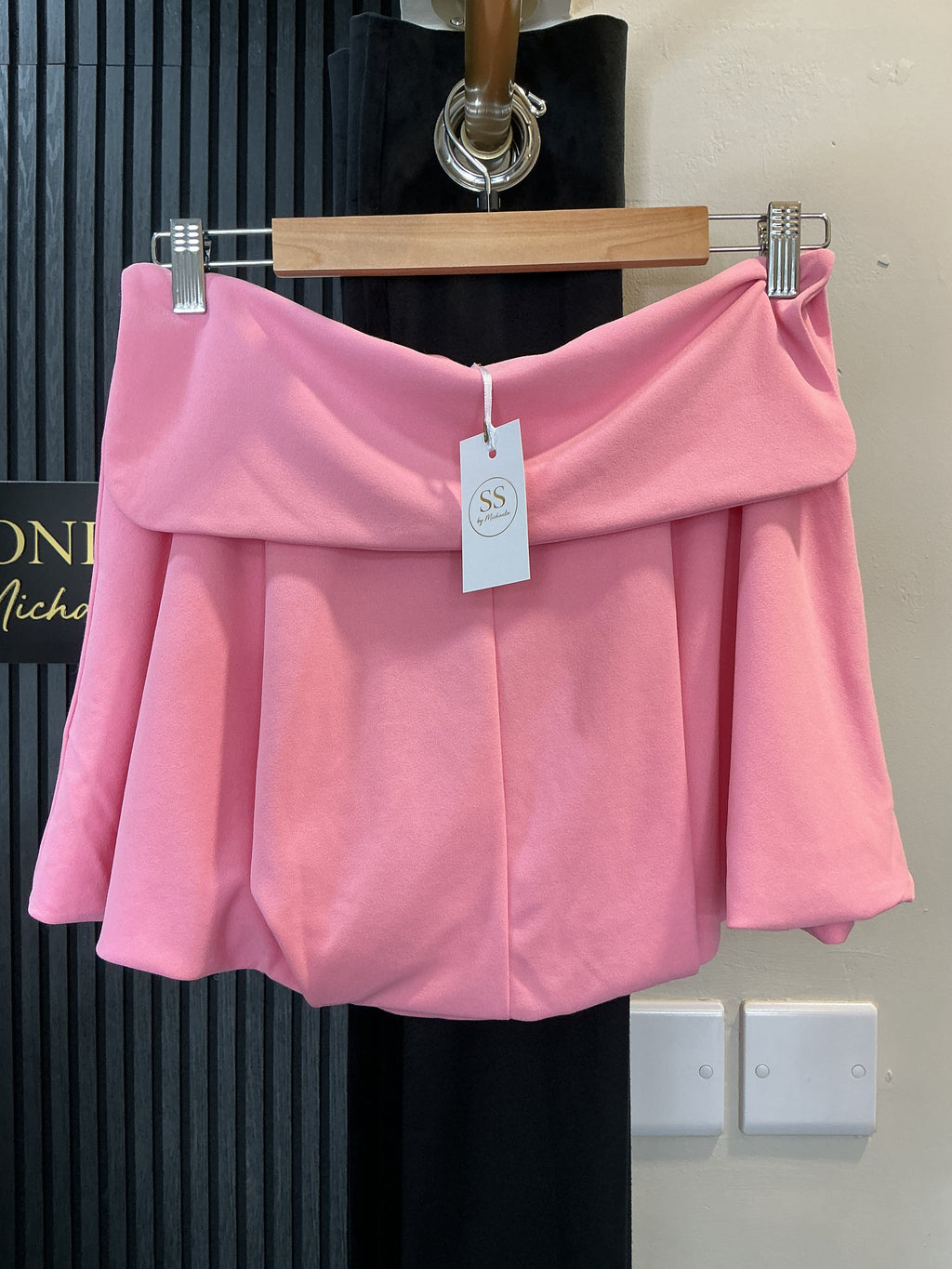 Zara Fold Waist Mini Skirt – Pink – Size M (New)