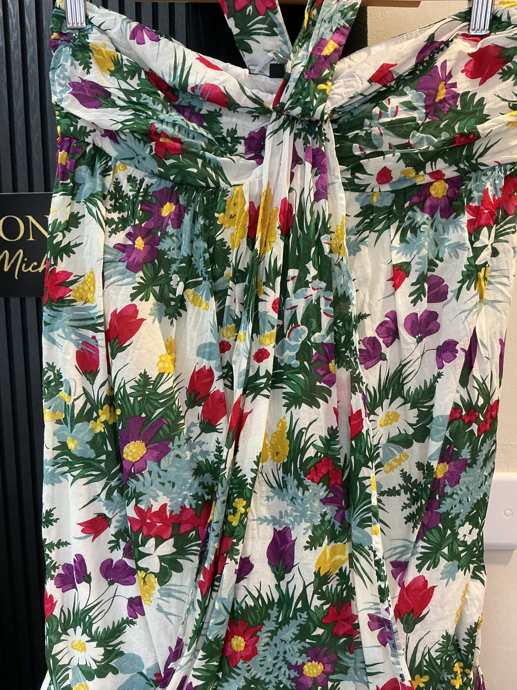 Warehouse Floral Halterneck Mini Dress – Size 12