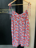 Boohoo Floral Tie-Shoulder Smock Mini Dress – Size 20