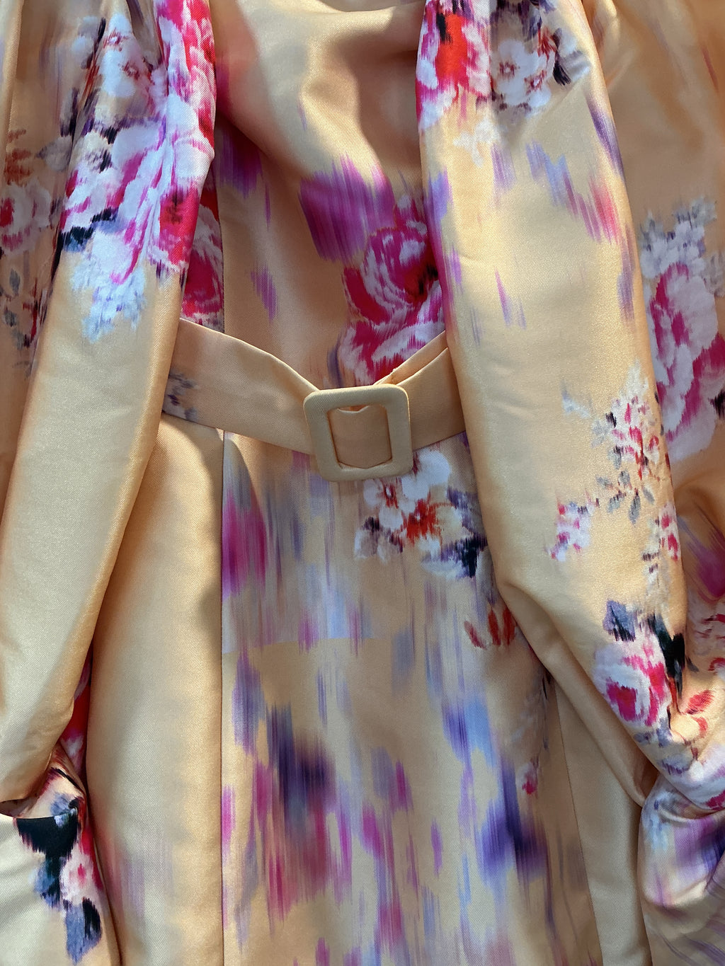 ASOS LUXE Satin Floral Mini Dress – Size 8