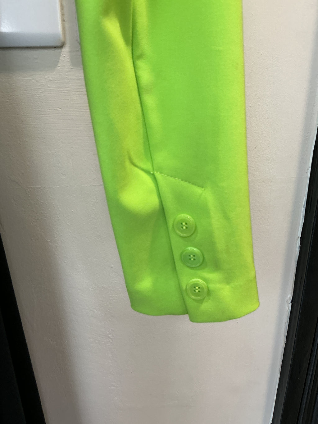 Zara Neon Green Tie Front Cropped Blazer – Size S