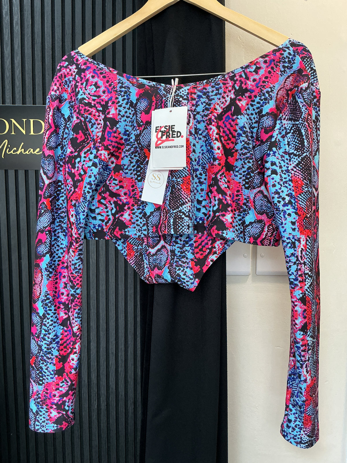Elsie & Fred Neon Snake Print Co-Ord Set – Size L (NWT)