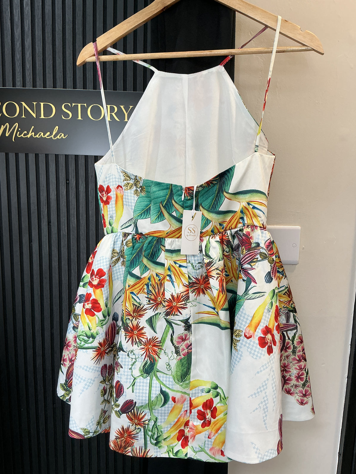 Snidel Botanical Print Halterneck Mini Dress – Size M