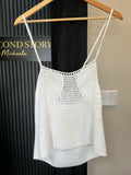 ASOS White Crochet Cami Top – Size 18
