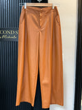 Stradivarius Cognac Faux Leather Culottes – Size 6 NWT