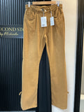 Monki Brown Tie-Hem Jeans – Size 10