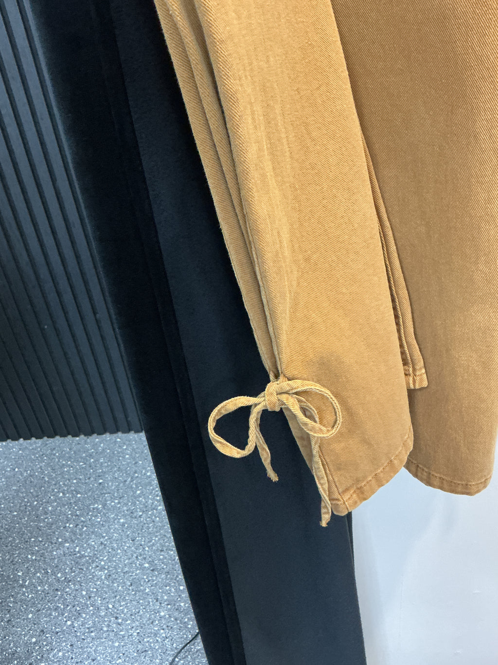 Monki Brown Tie-Hem Jeans – Size 10