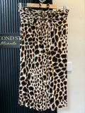 Topshop Leopard Print Halterneck Midi Dress – Size 10