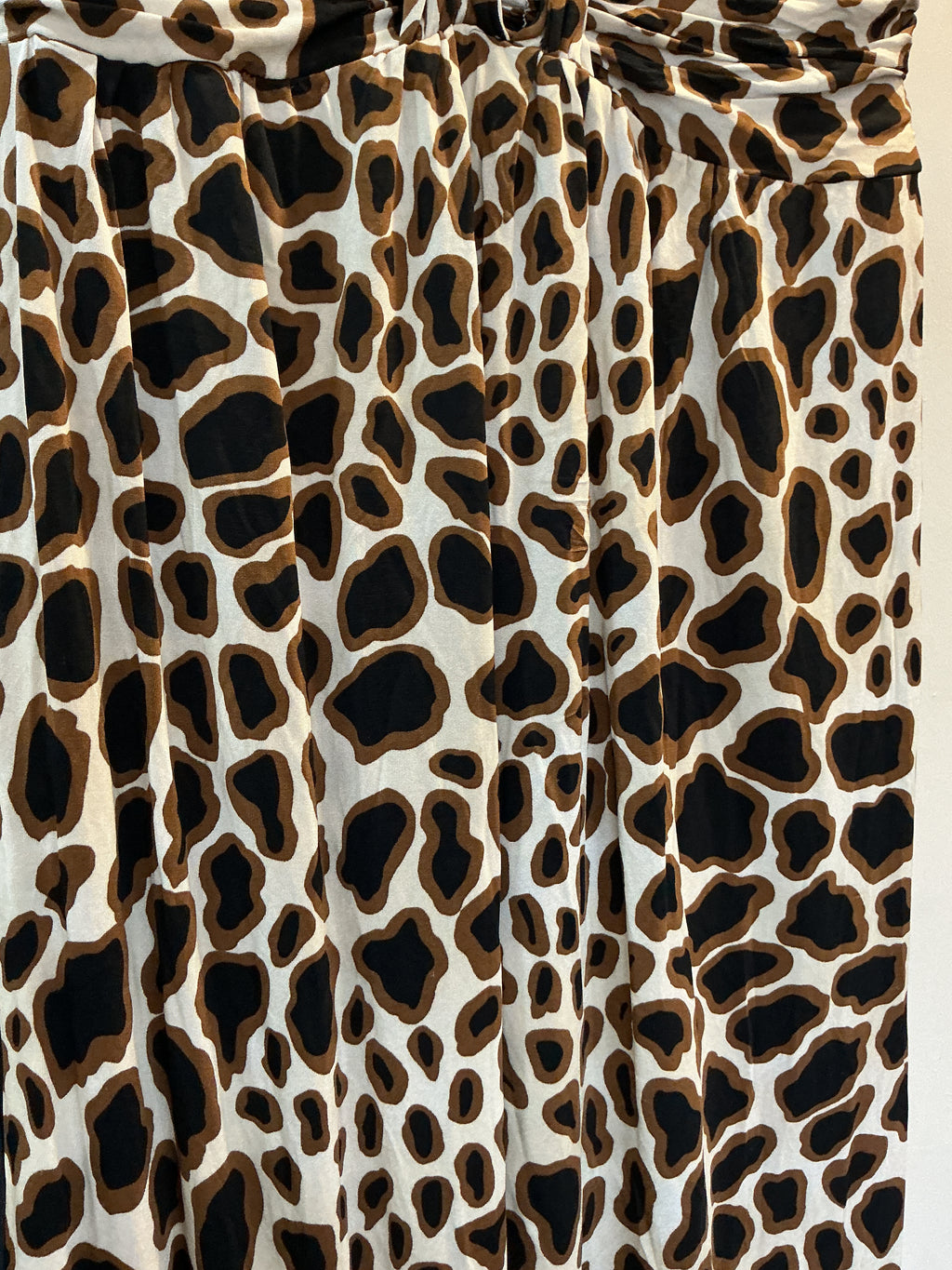 Topshop Leopard Print Halterneck Midi Dress – Size 10