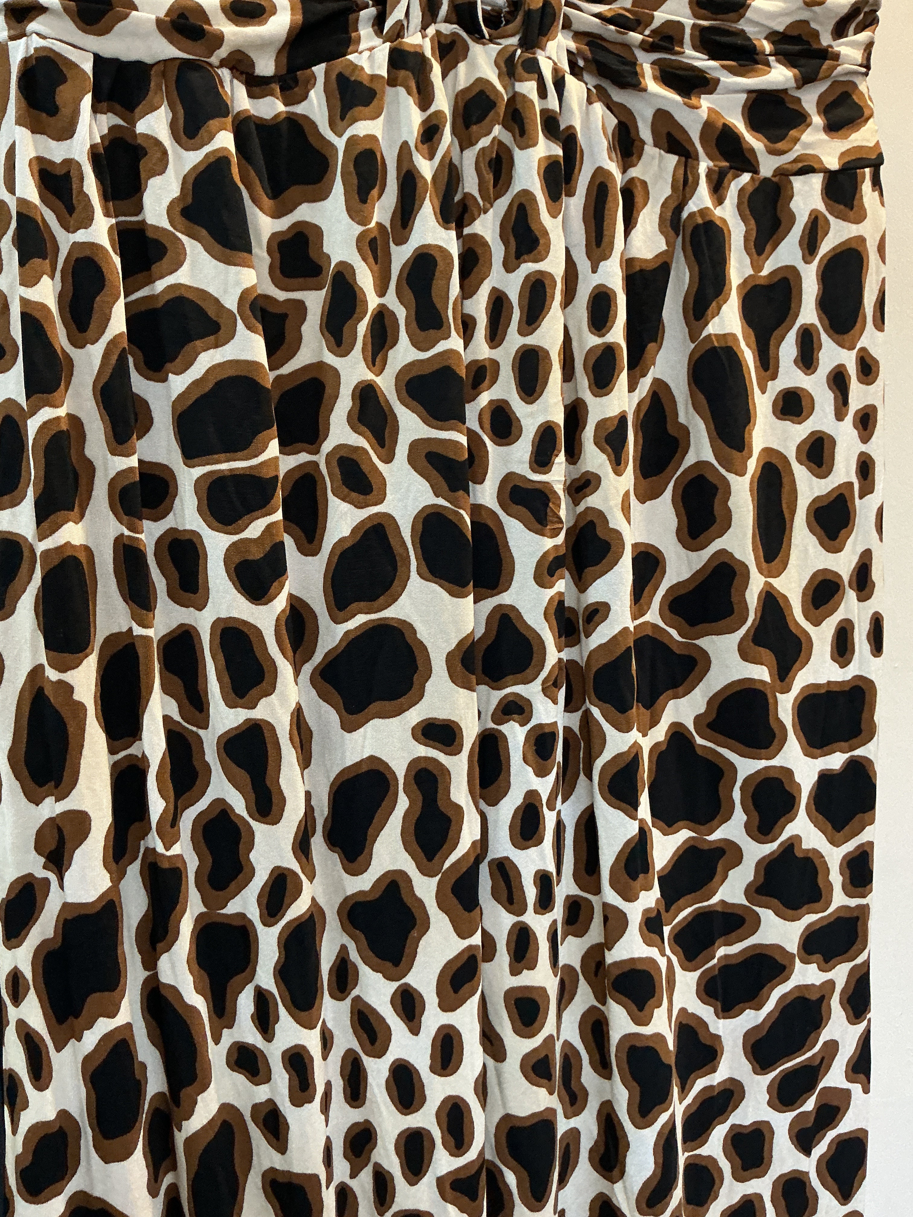 Topshop Leopard Print Halterneck Midi Dress – Size 10