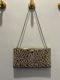 Vintage Barratts Leopard Print Chain Shoulder Bag