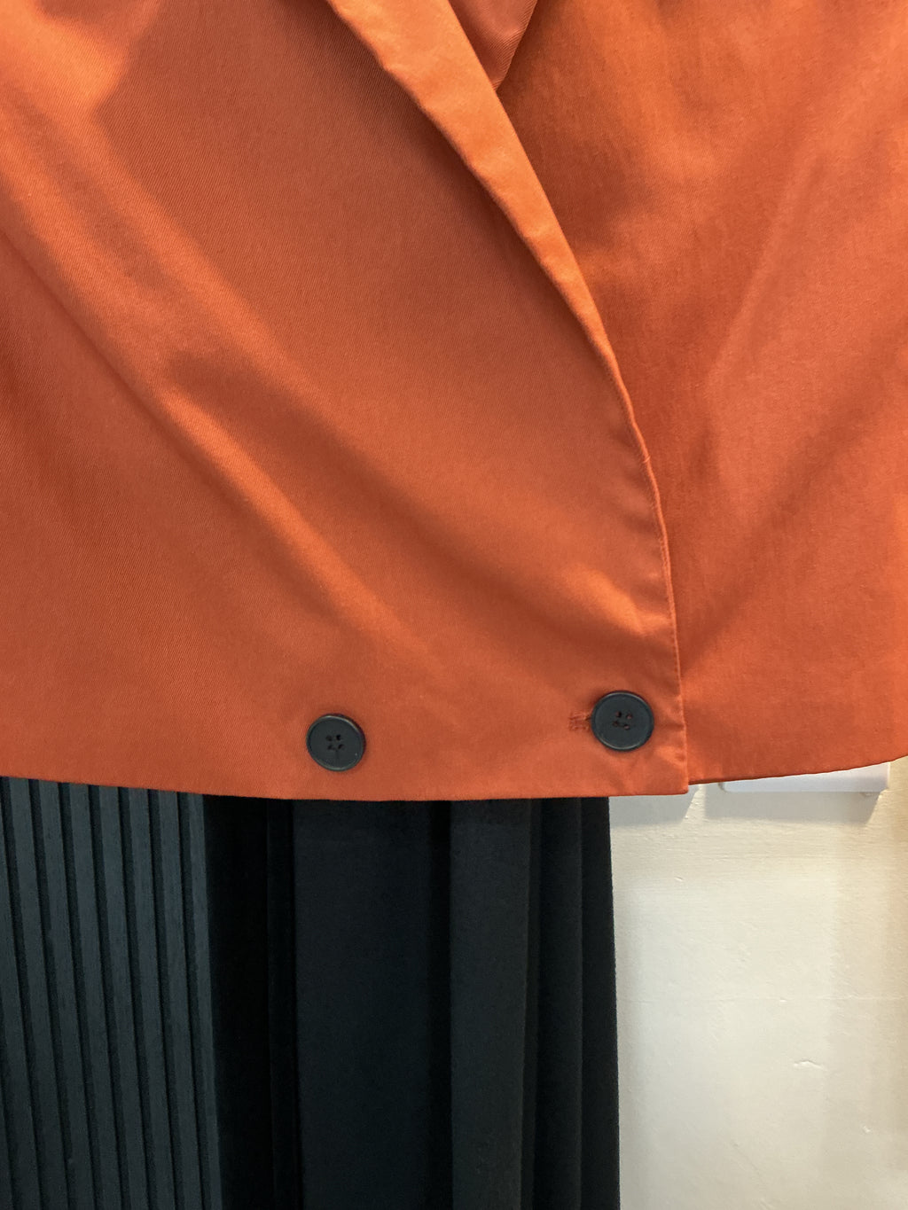 PLT Rust Cropped Padded Shoulder Blazer – Size 8