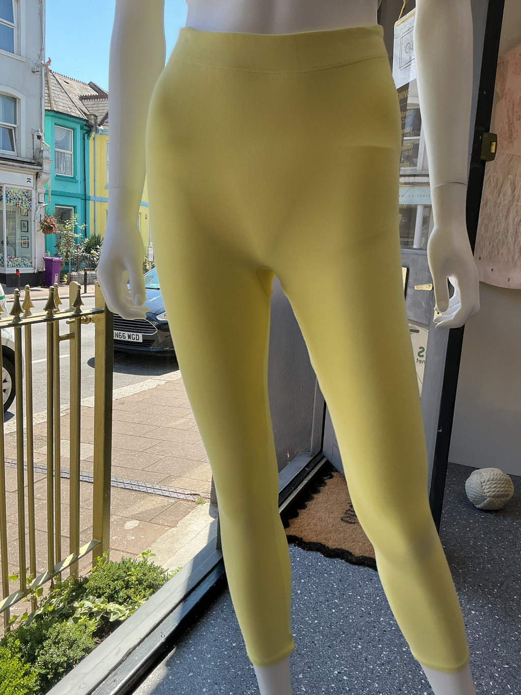 Zara Yellow One Shoulder Top & Leggings Co-ord – XS/S
