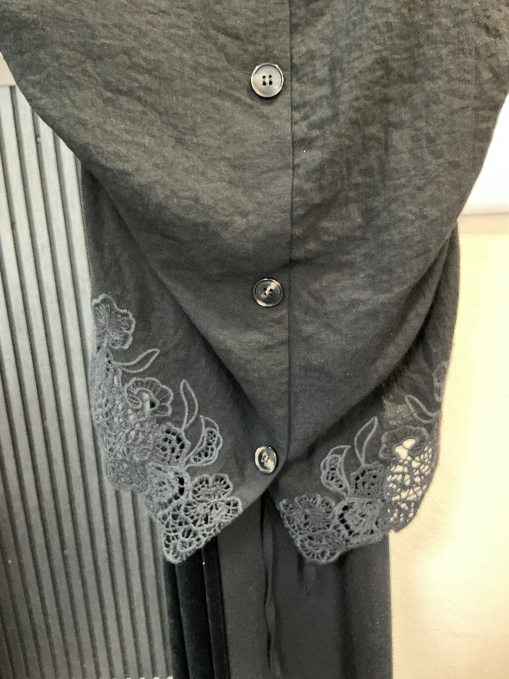 Zara Black Lace Detail Handkerchief Cami Top – Size L New