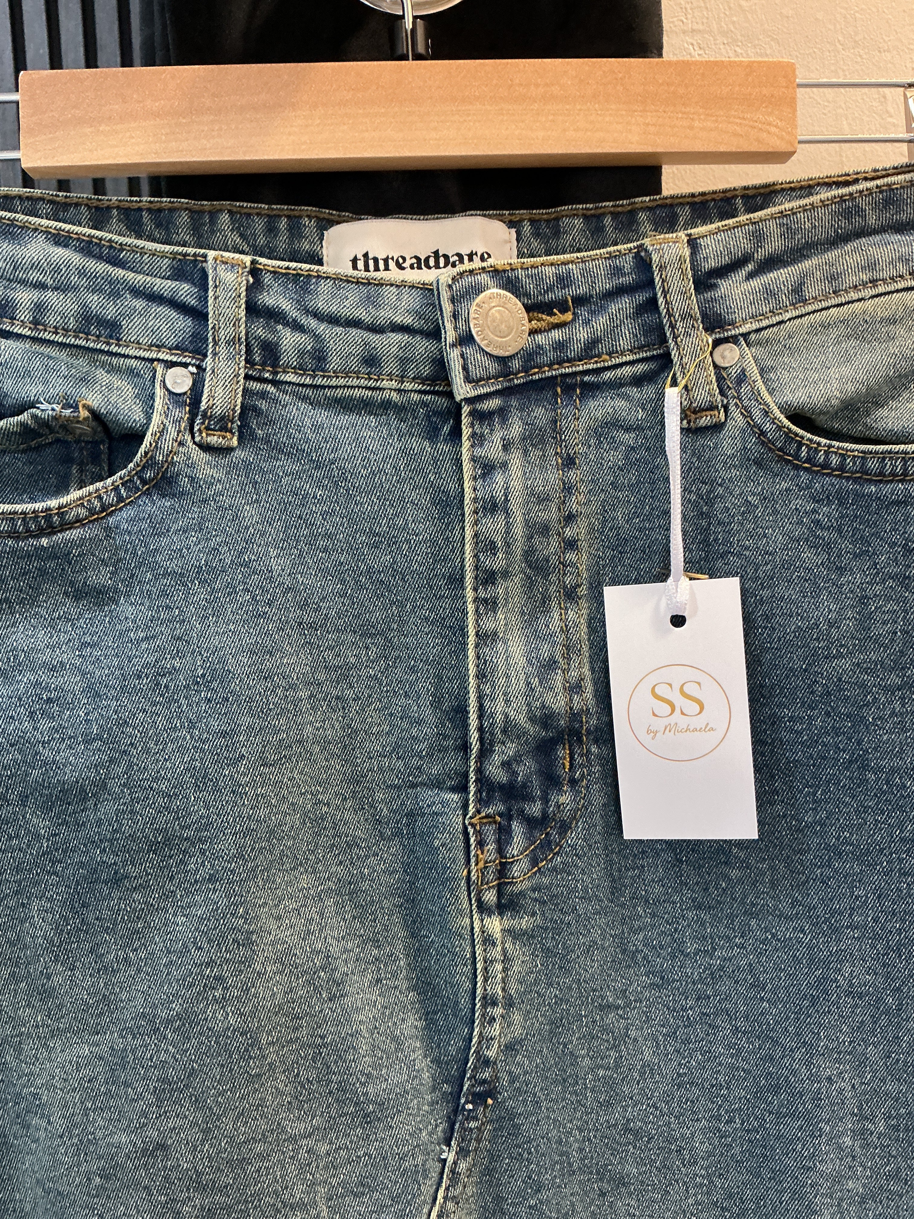 Threadbare Blue Denim Maxi Skirt – Size 10