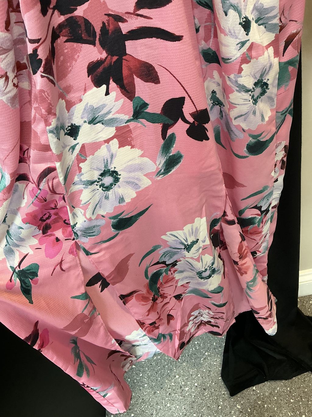 Liquorish Pink Floral Long Sleeve Maxi Dress – Size 12 New