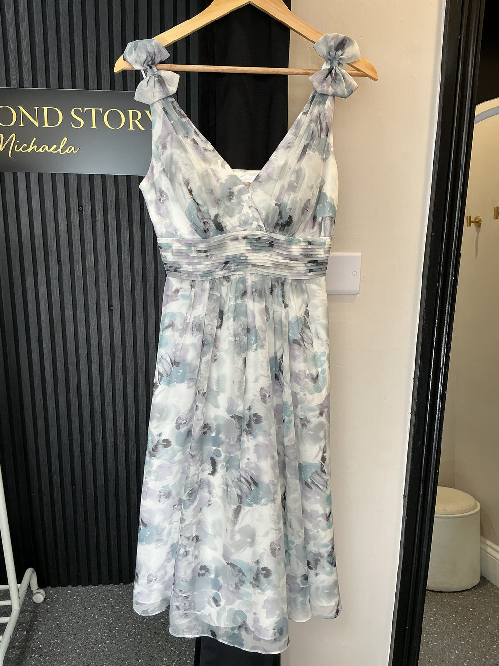 No.1 Jenny Packham Watercolour Floral Midi Dress – Size 8