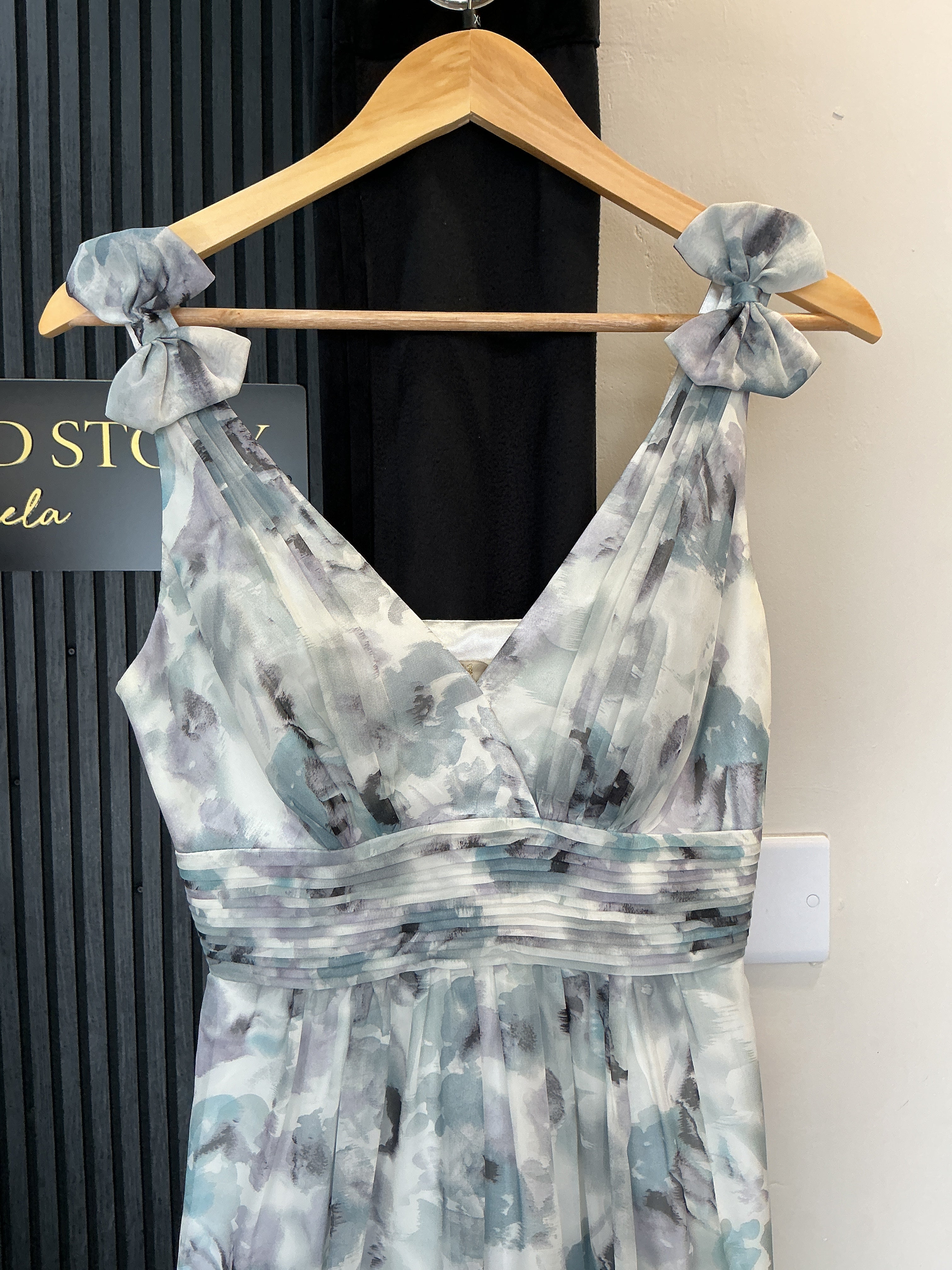 No.1 Jenny Packham Watercolour Floral Midi Dress – Size 8