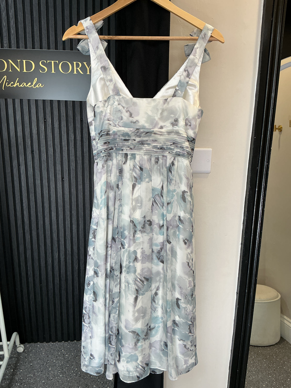 No.1 Jenny Packham Watercolour Floral Midi Dress – Size 8