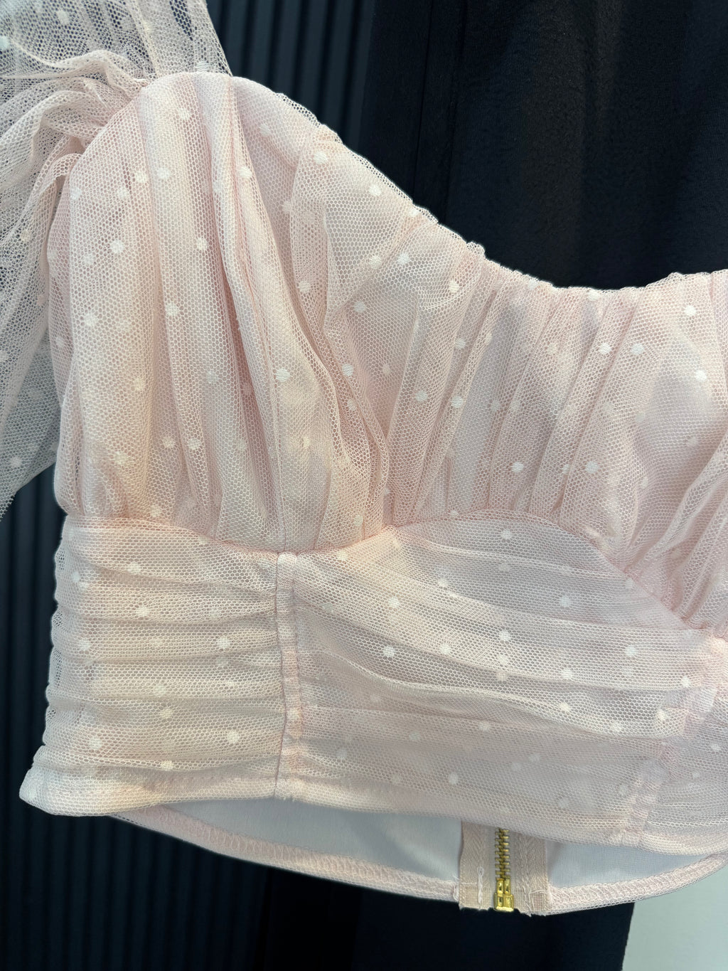 Miss Selfridge Blush Pink Polka Dot Tulle Corset Top – Size 12 New