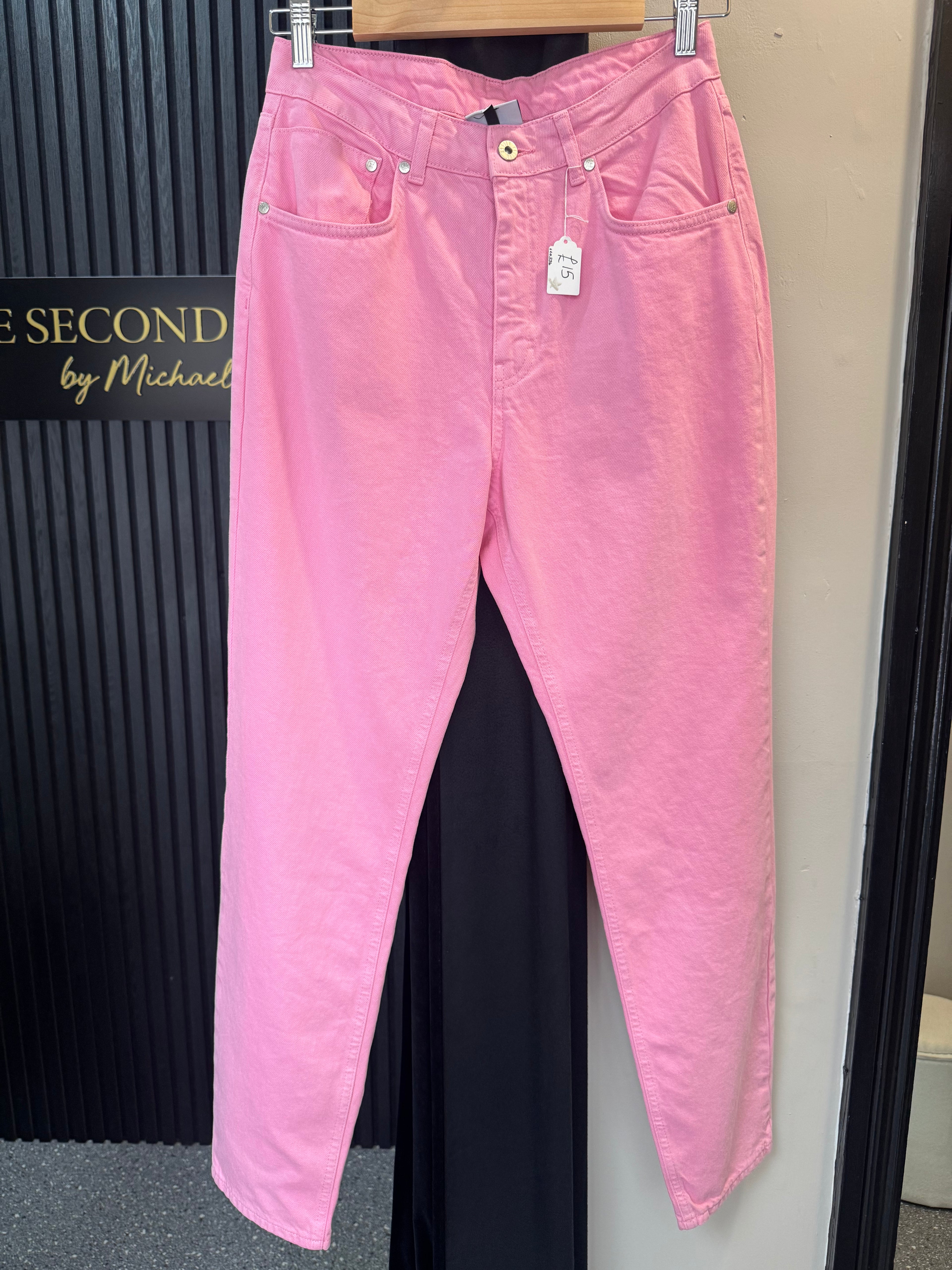 Ragged Jeans Pink Straight Leg Jeans – W26 / UK 8 New