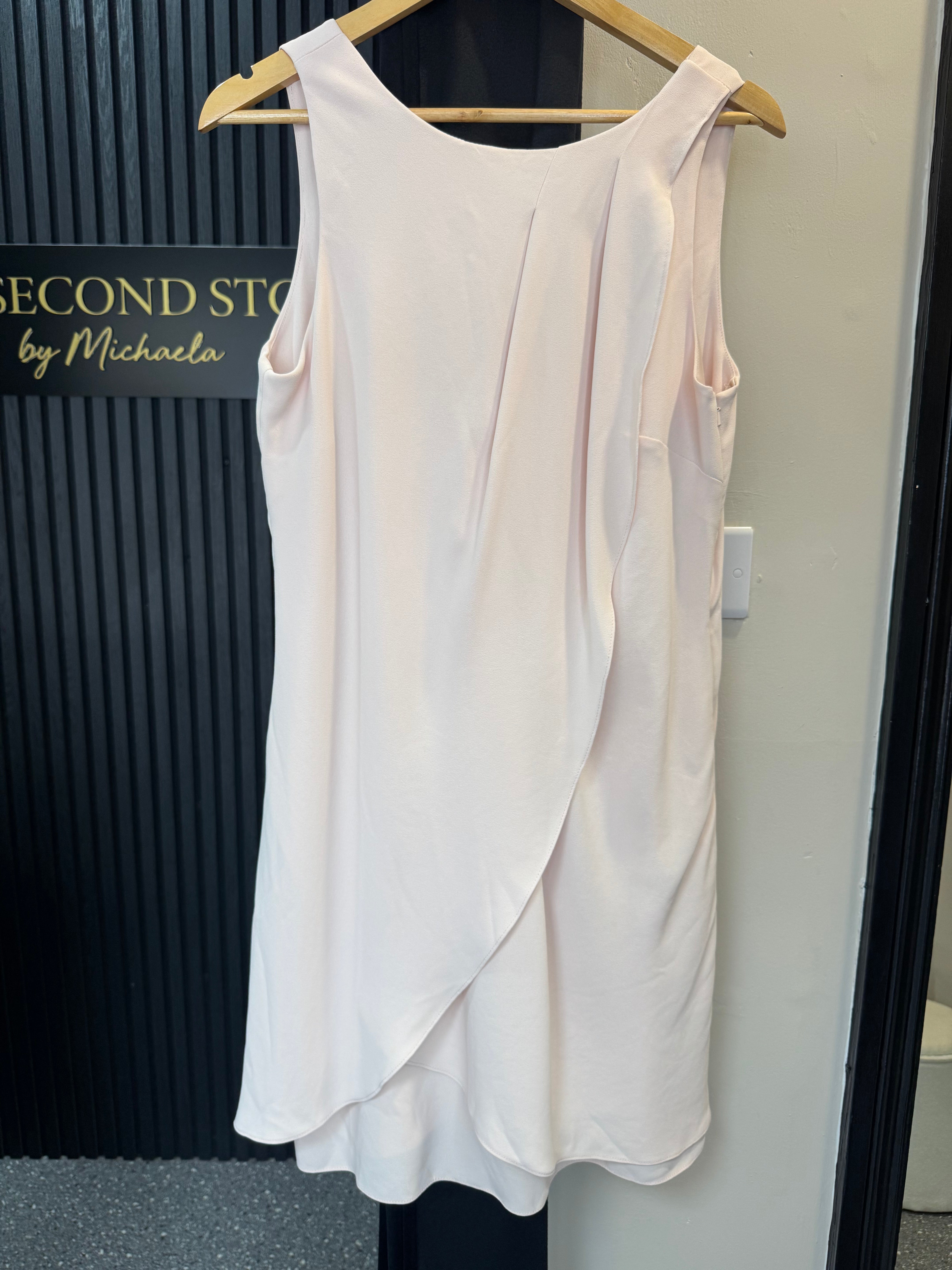 Coast Blush Pink Bow Detail Occasion Dress – Size 14