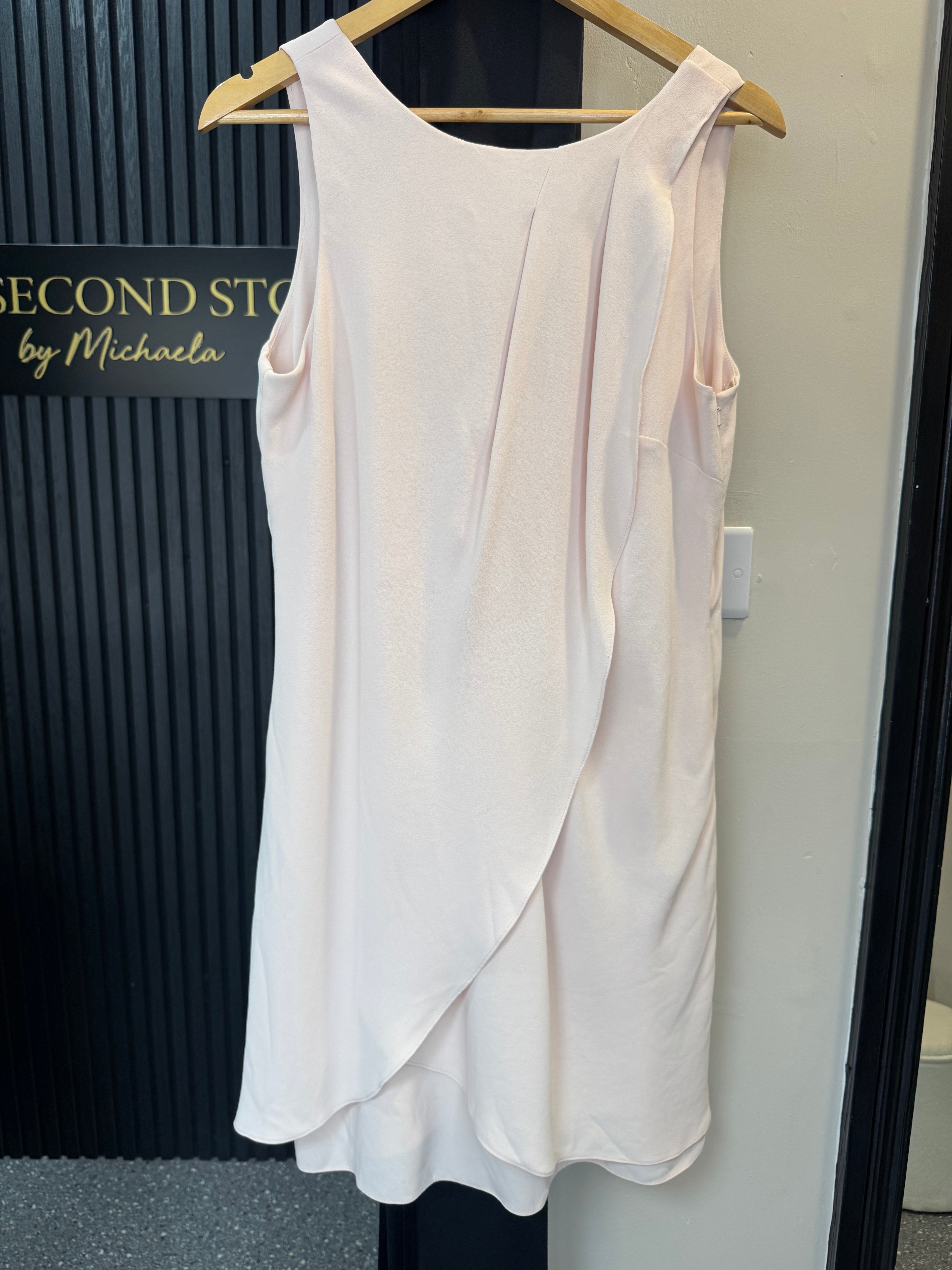 Coast Blush Pink Bow Detail Occasion Dress – Size 14