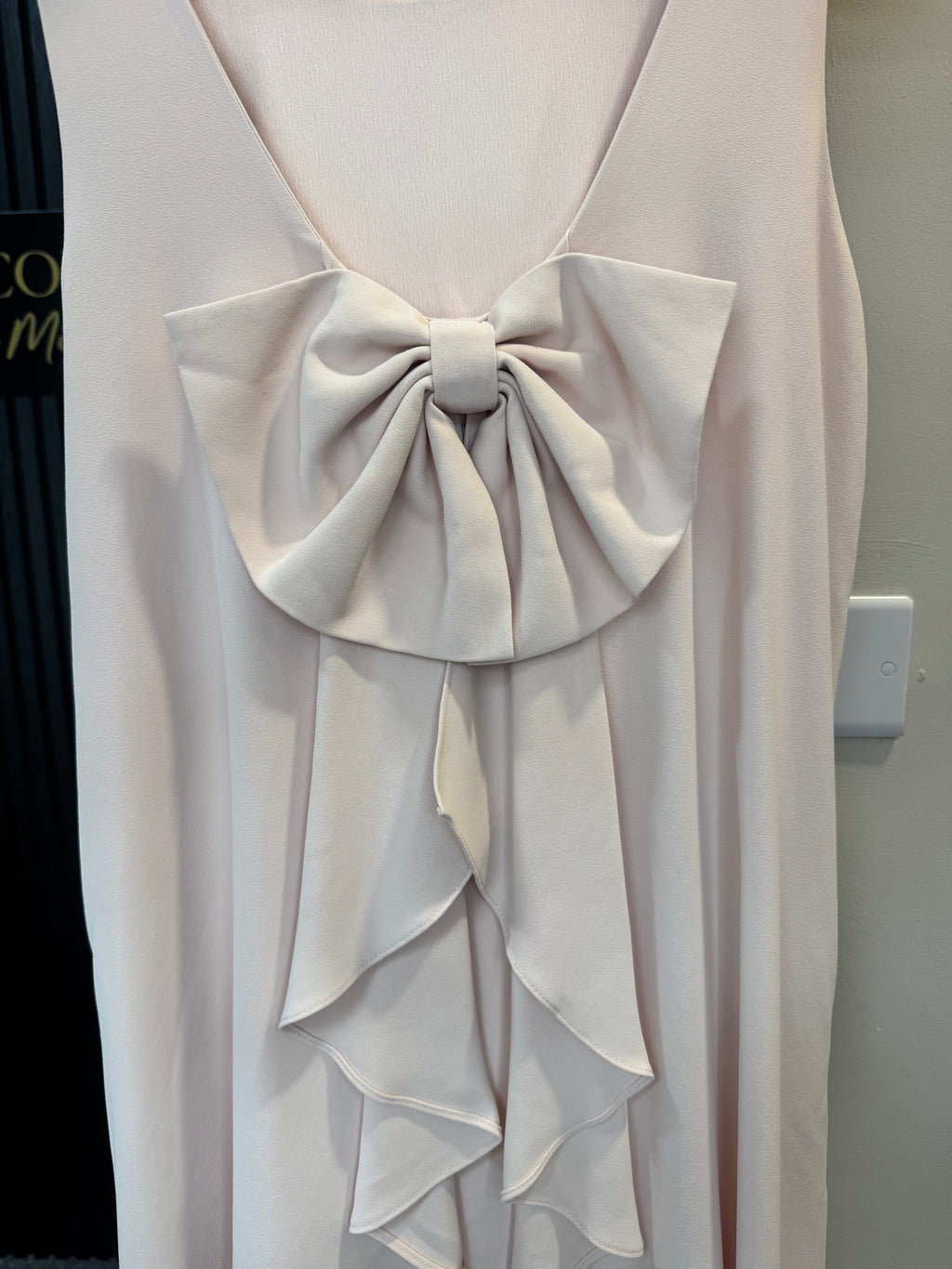 Coast Blush Pink Bow Detail Occasion Dress – Size 14