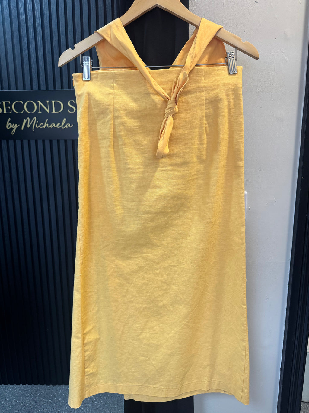 Zara Yellow/orange Linen-Blend Two Piece Skirt Set – Size M New