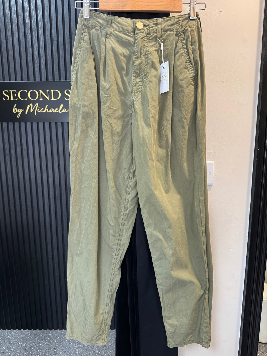 River Island Khaki Utility Trousers – Size 6