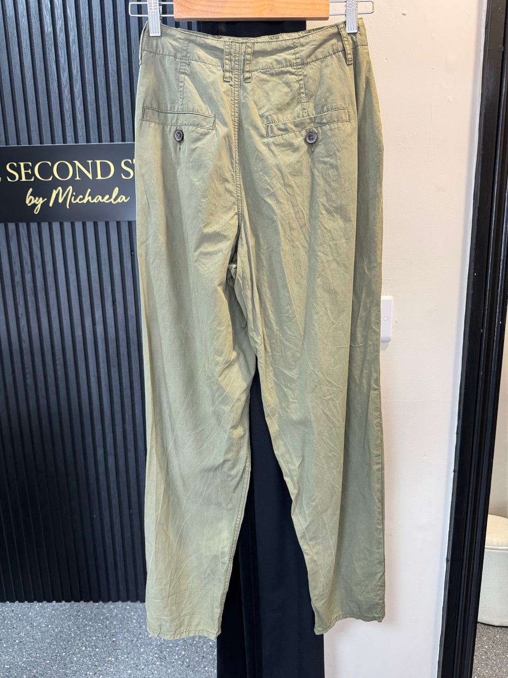 River Island Khaki Utility Trousers – Size 6