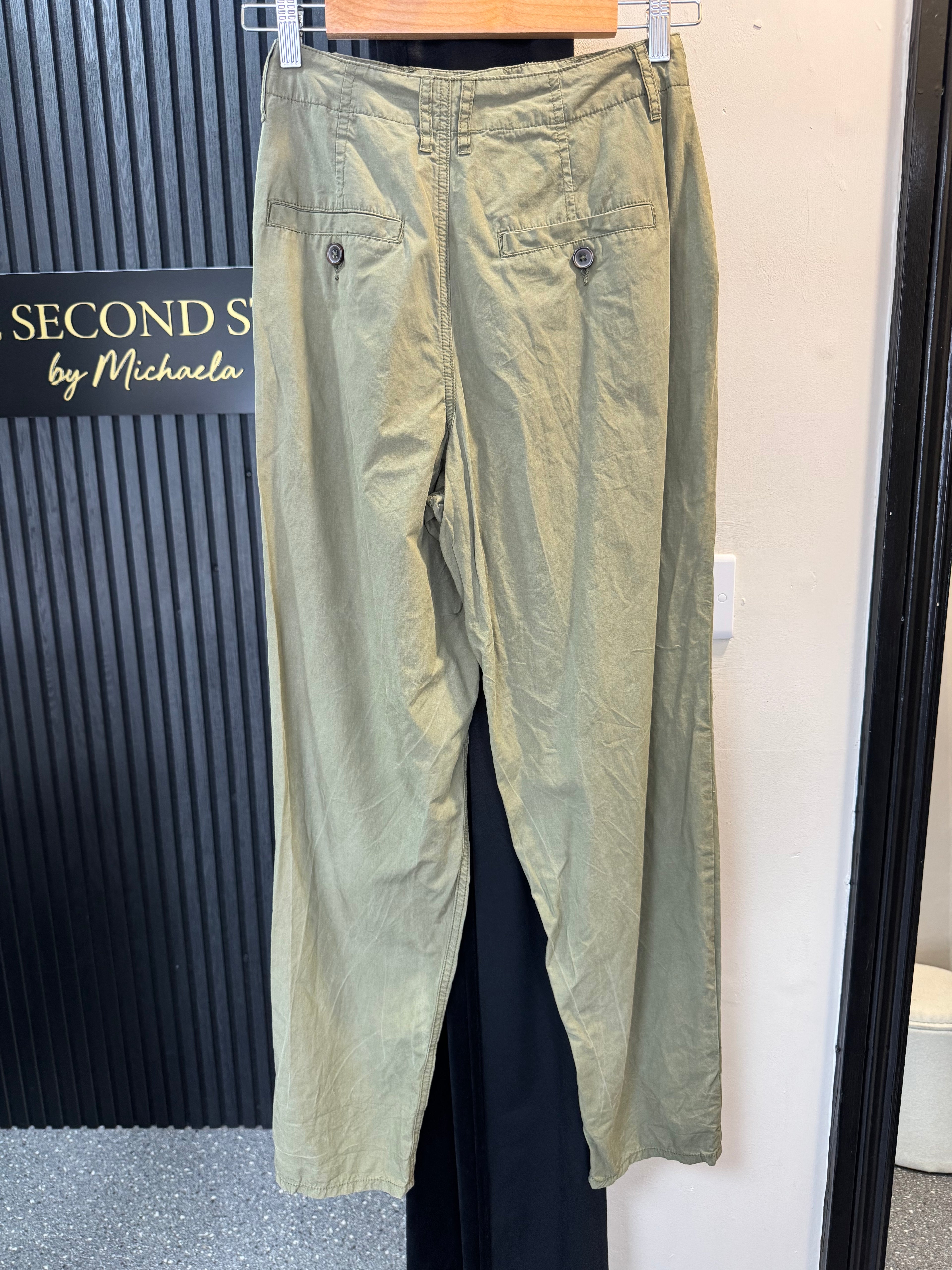 River Island Khaki Utility Trousers – Size 6