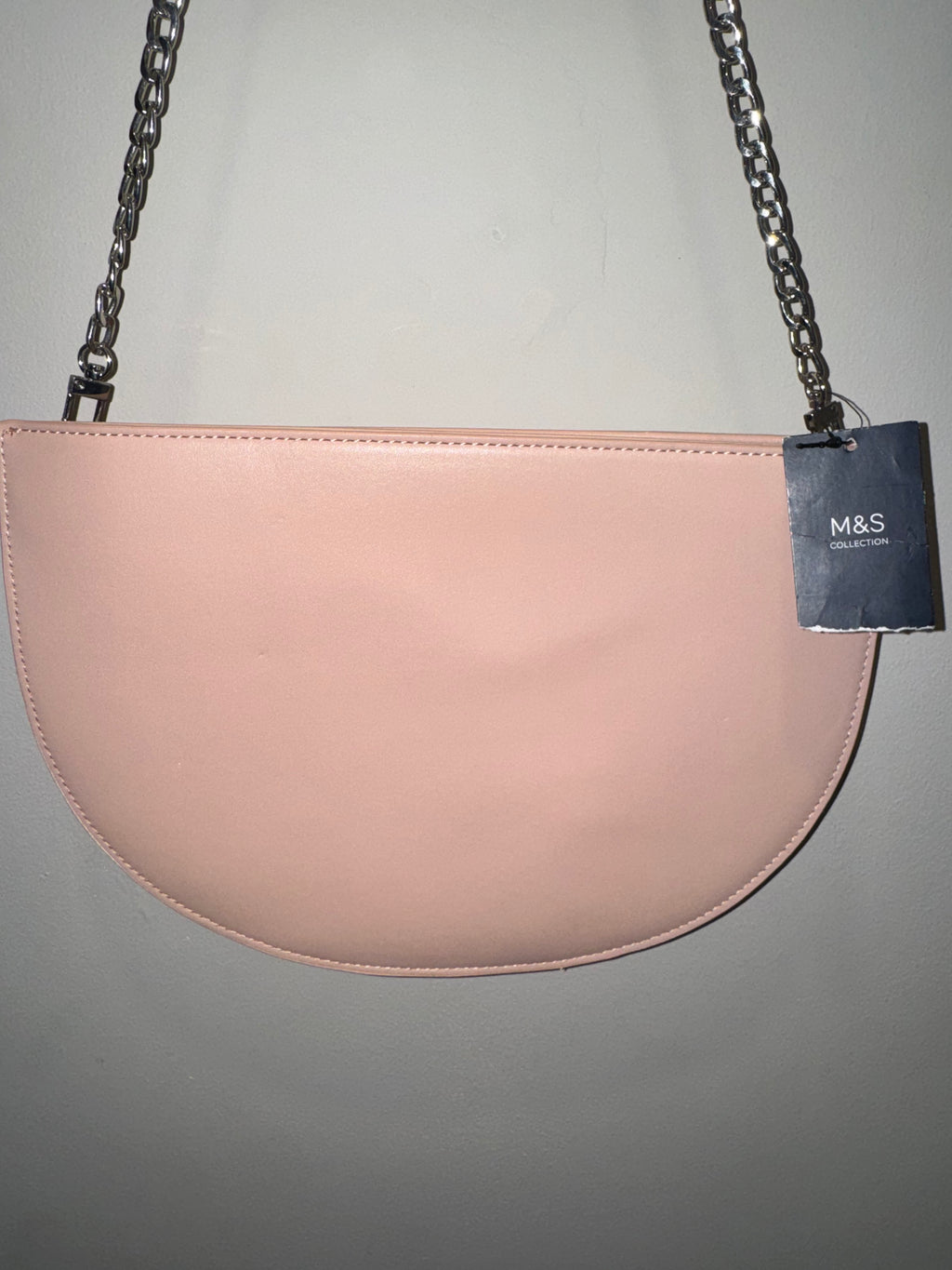 M&S Collection Blush Pink Chain Shoulder Bag – New