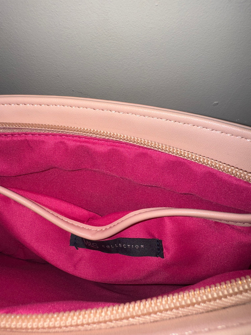 M&S Collection Blush Pink Chain Shoulder Bag – New