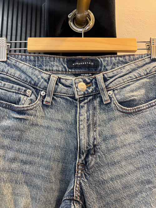 Aeropostale Distressed Straight Leg Jeans – UK 6